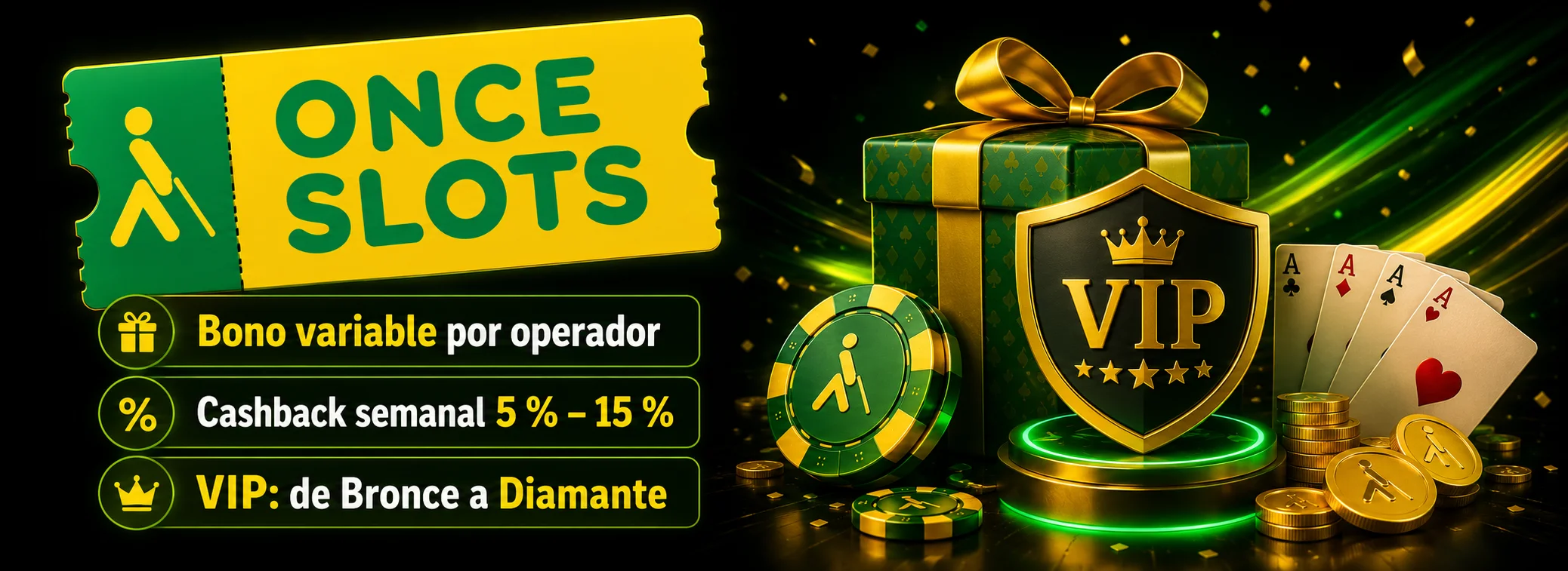 Bonos y promociones comparados por Once Slots